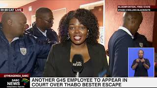 A G4S employee is about to appear in court over Thabo Bester's escape: Update