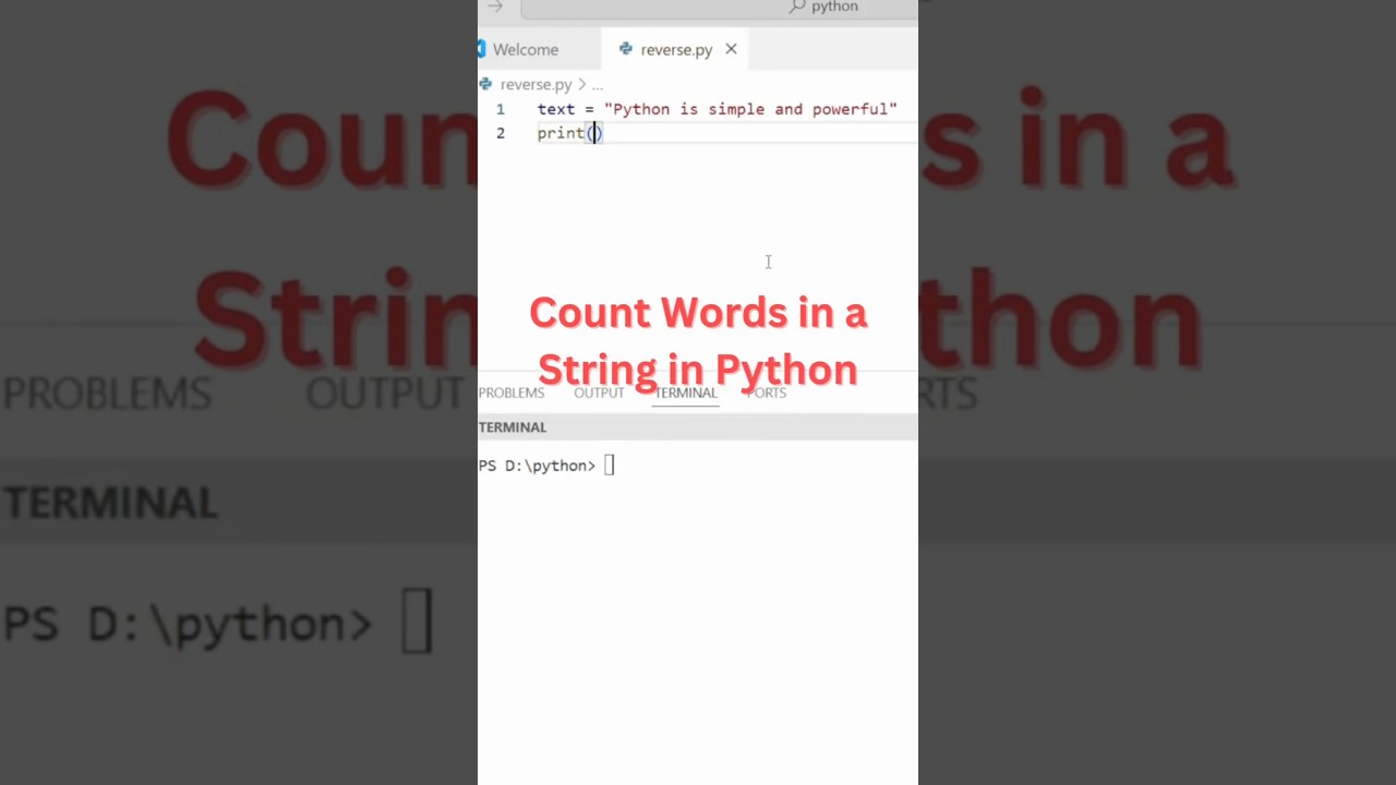 🔥 Count Words in a String in Python