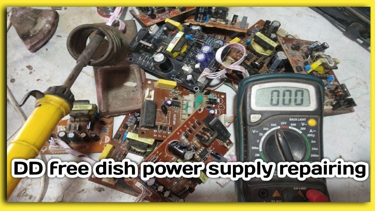 repairing DD free dish power supply mpeg2 set top box a to z repairing