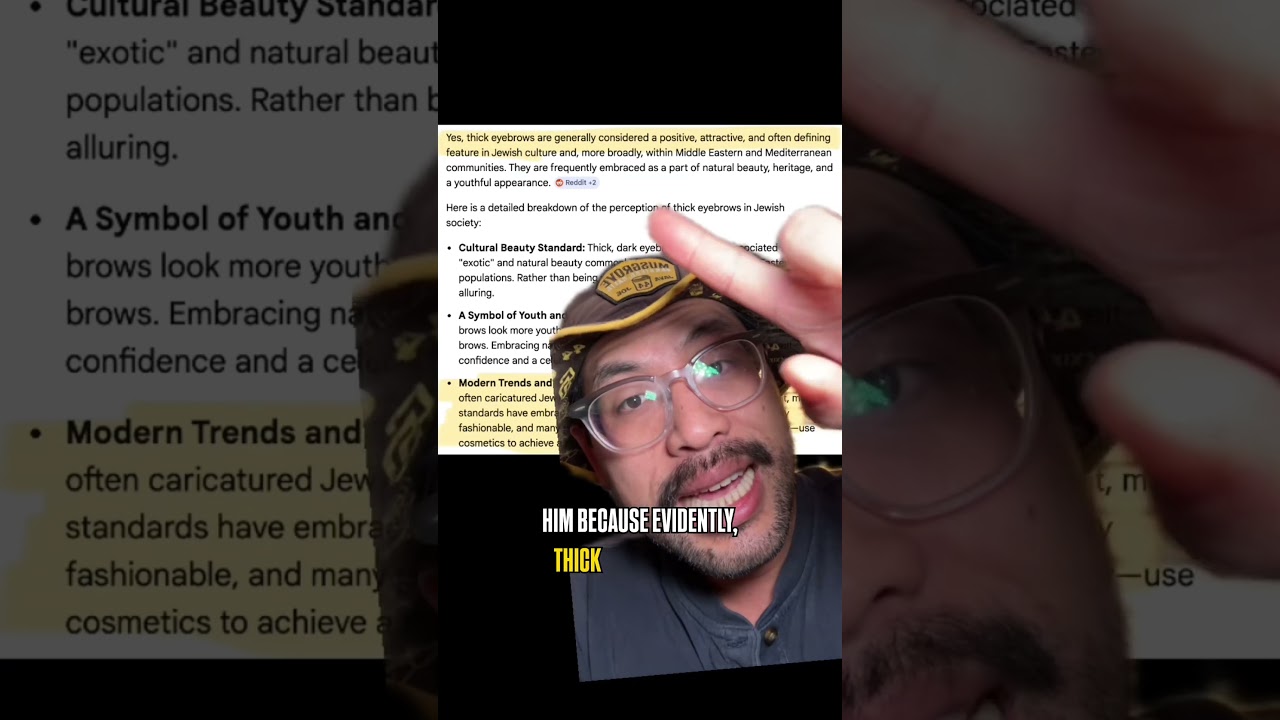 Ben’s new eyebrows: AI or real? 😏
