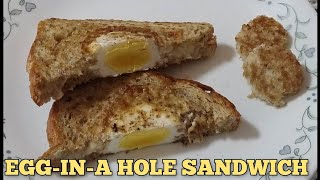 #shorts|Egg in a hole sandwich||Egg,Cheese sandwich||10 minute Breakfast recipes