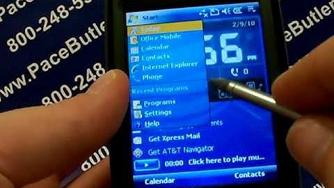 HTC Tilt 8925 Erase Cell Phone Info - Delete Data - Master Clear Hard Reset