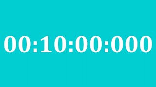 DARKTURQUOISE COUNTDOWN 10 minutes = 600 seconds = 600000 milliseconds, Full HD 60fps, no audio
