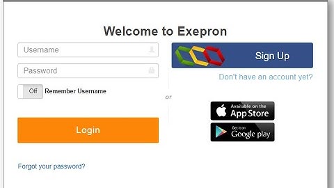 How To Login And Logout Exepron