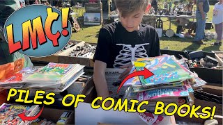 We Found Comics EVERYWHERE at this Small Flea Market!