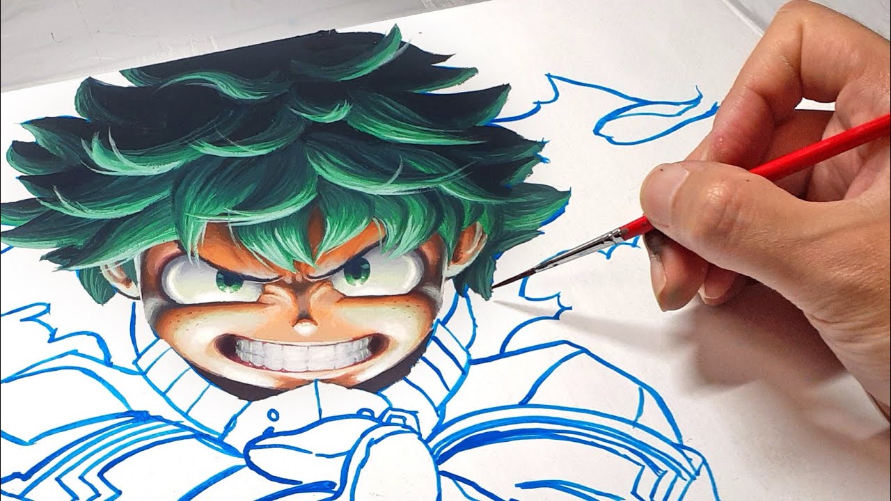 ヒロアカ デク 緑谷出久リアルに描いてみた 僕のヒーローアカデミア イラスト Youtube