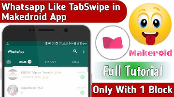 TabSwipe in Makeroid/Kodular App || Just with 1 simple block || Full Tutorial By Tech Developer