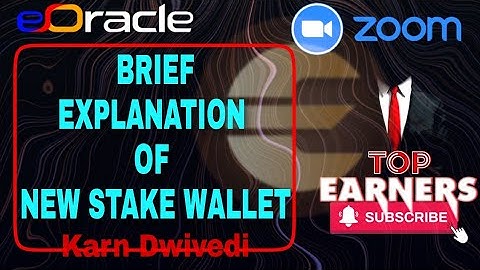 E-ORACLE | EXPLANATION OF NEW STAKE WALLET | EXPLAINED BY COUNTRY HEAD | RAHUL - +917204321080