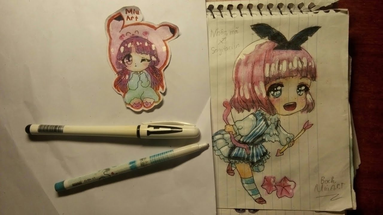 Vẽ Tranh Anime Girl Chibi.Vẽ Cung Nhân Mã ♐( Sgittaries ) Nstt | Miu Art -  Youtube