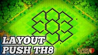 Layout Push Th8Cv8 - Clash Of Clans