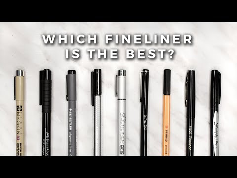 Which Fineliner is the Best?!  STATIONERY SHOWDOWN 