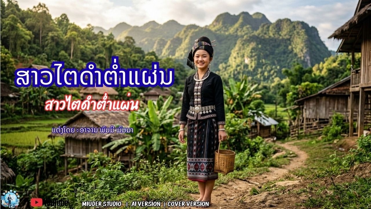 สาวไตดำต่ำแผ่น | ສາວໄຕດຳຕໍ່າແຜ່ນ - Cover -โคเวี - ໂຄເວີ - Miuder Studio