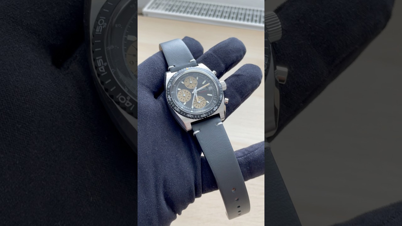 Men's silver Nivada Grenchen watch Chronosport Mecaquartz 77001Q15 38MM