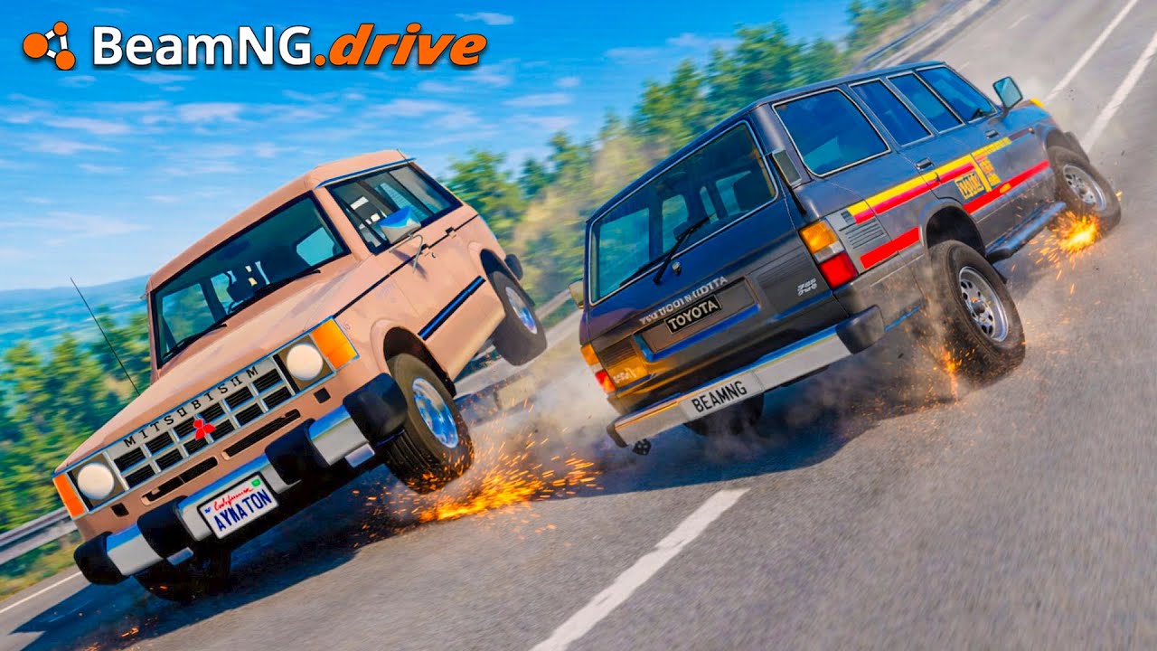 ¡Accidentes EXTREMOS con CAMIONETAS SIN FRENOS! | BeamNG.drive