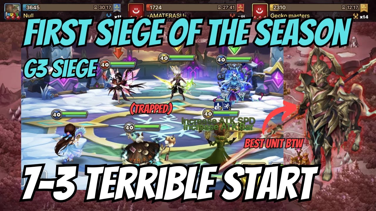 G3 SIEGE | WORST FIRST SIEGE EVER | Nu|| vs -AMATERASU- vs Gecko Masters