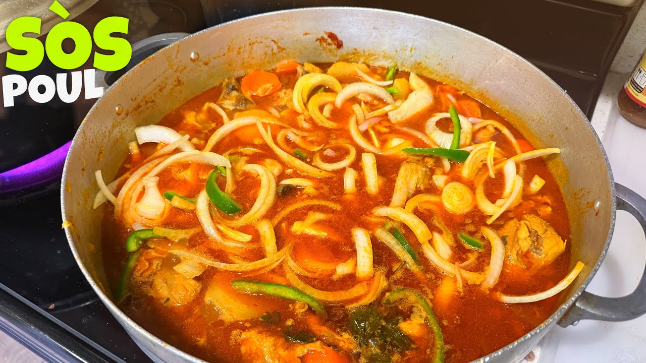 Koman Pou Fe Yon Bon SOS Vyann POUL Byen GOU | Haitian Stew Chicken