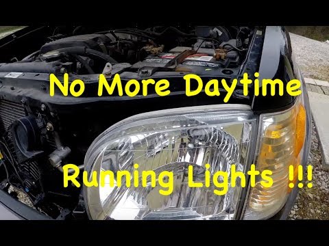 2001-2007 Toyota Sequoia Tundra DRL Daytime Running Lights Delete How To Turn Off