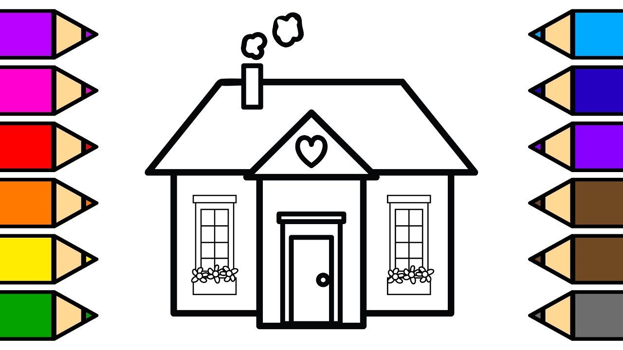 House Coloring Page 7