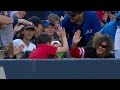 Nyytor young fan saves another with a great catch