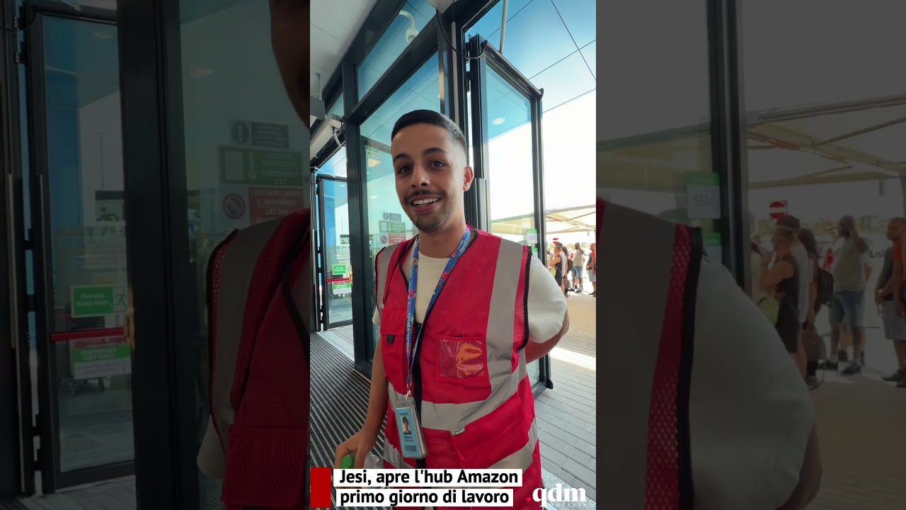 JESI Apre l'hub Amazon primo giorno di lavoro