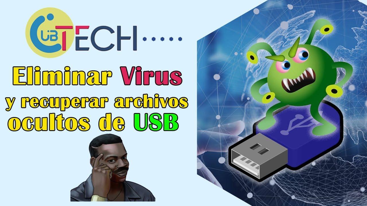 Eliminar y Recuperar archivos ocultos por virus en USB - YouTube