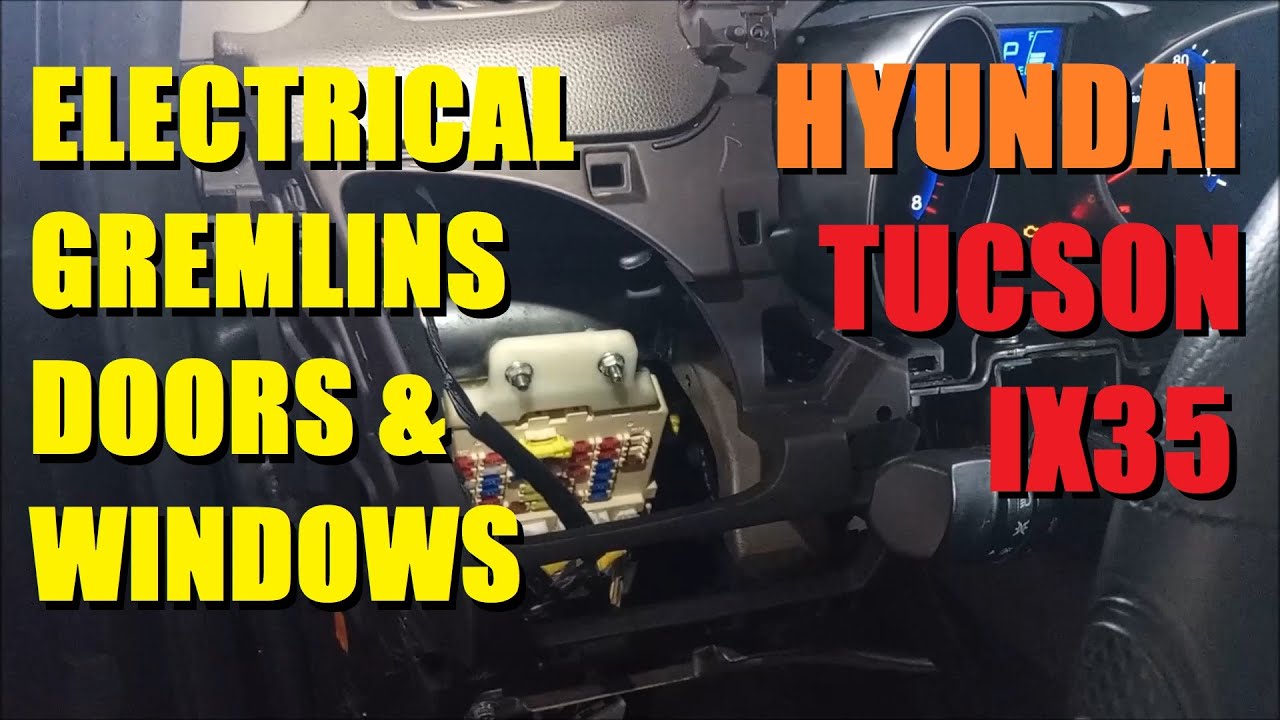 How to Fix Windows and Door Locks Not Working 201013 Hyundai Tucson Junction Box YouTube