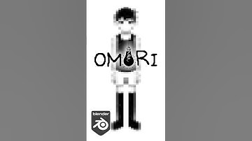 3D Modeling Omori (from Omori) in Blender! #blender3d #omori #timelapse
