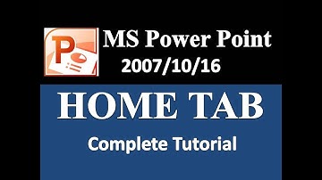 MS Power Point-Home Tab in Hindi || home tab in powerpoint|| ms powerpoint tutorial