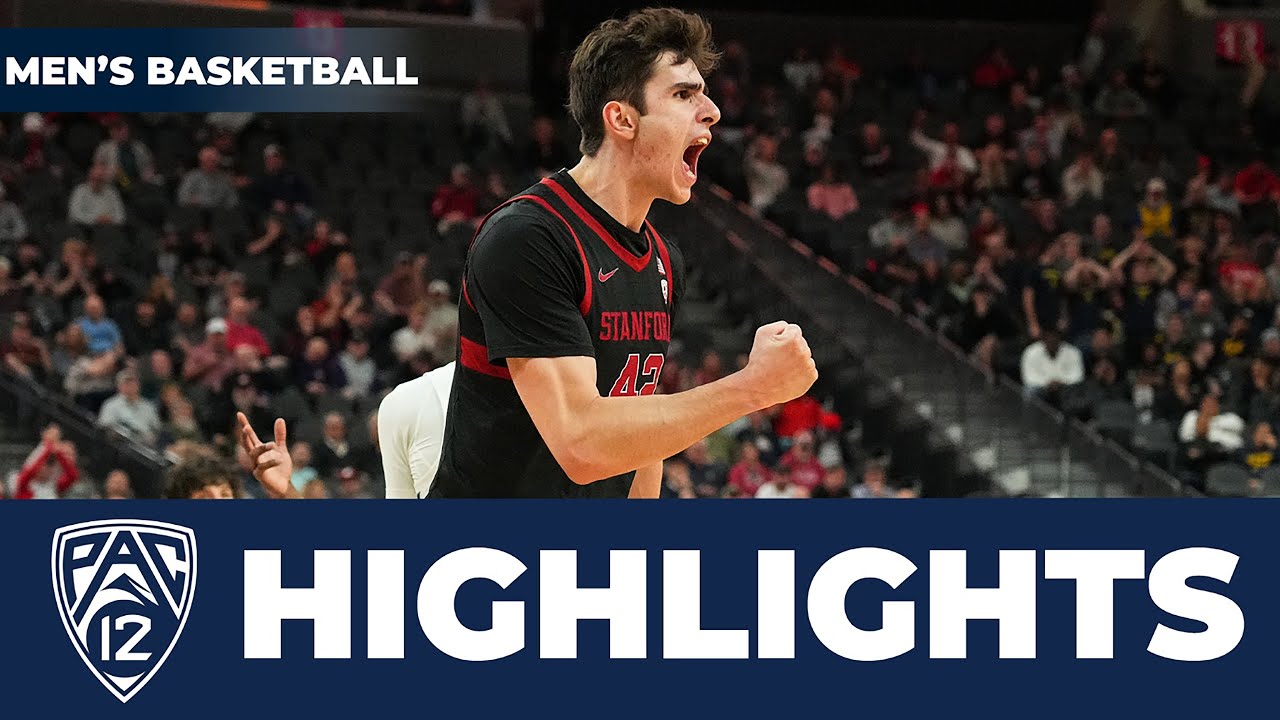 Stanford vs. California | 2024 Pac-12 Men's Basketball Tournament Highlights