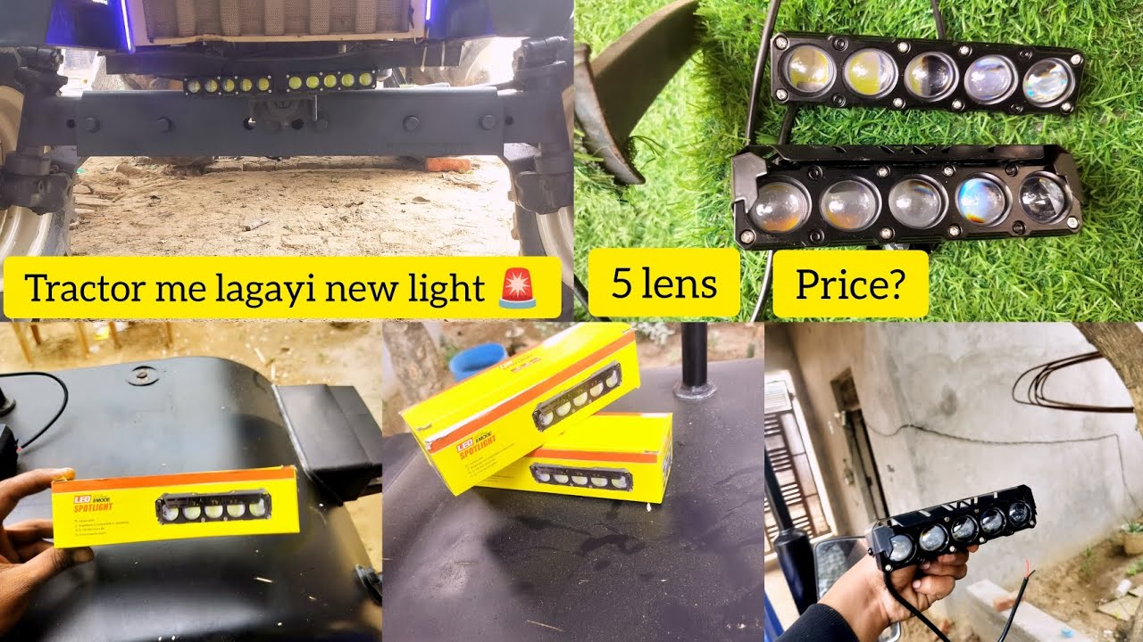 Tractor me lagayi new lights at home 🚨🎯