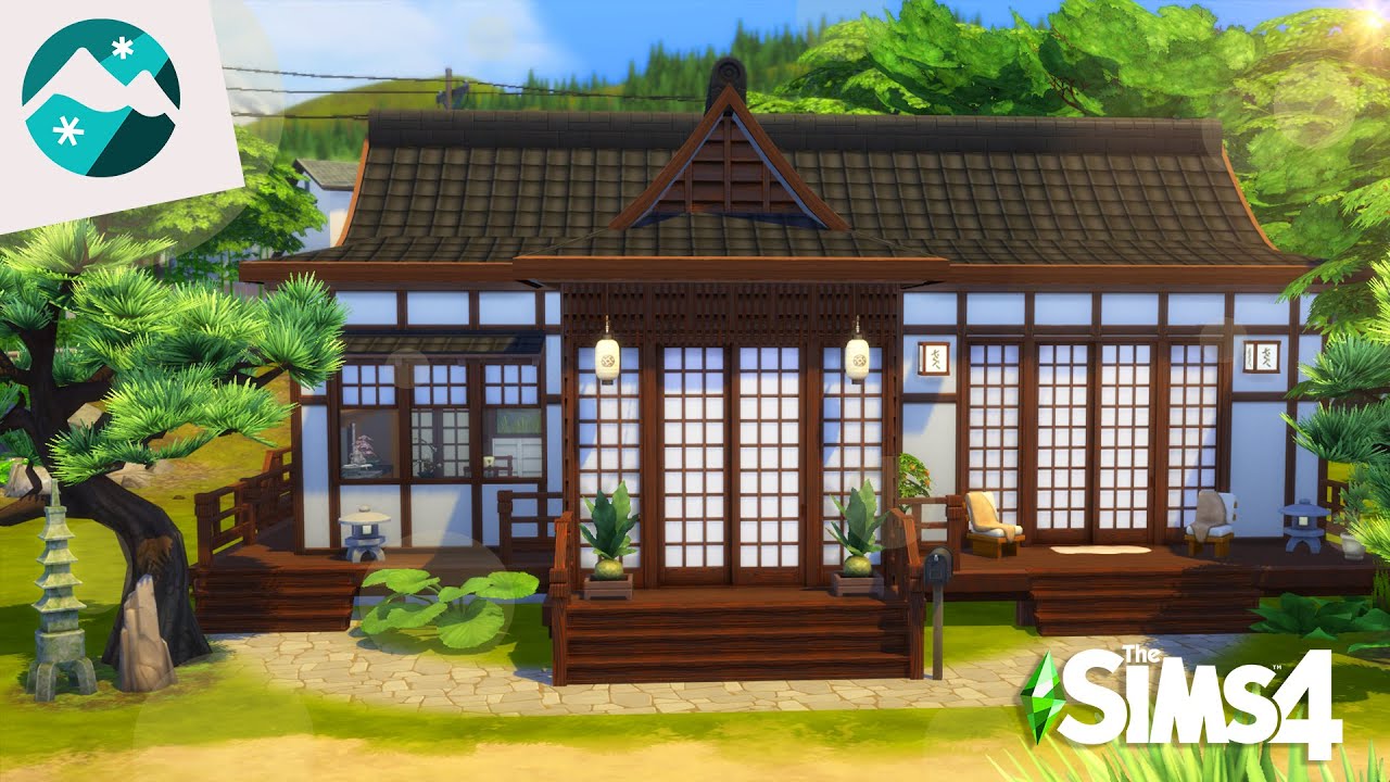 Casa Tradicional Japonesa | The Sims 4: Diversão na Neve | Speed Build ...