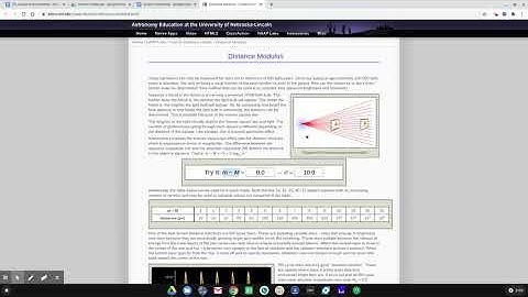 Cosmic Distances Lab - Distance Modulus Help