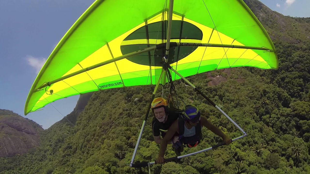 David's hang gliding "lesson" in Rio de Janeiro