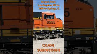 BNSF 6555 EB Z-LACWSP Hobart Yard Los Angeles, CA to Willow Springs, IL 3-4-2025