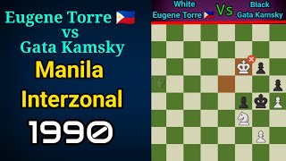 Eugene Torre 🇵🇭 vs Gata Kamsky - Endgame Tactics knight vs pawn