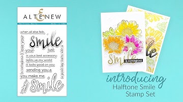 Altenew Stamps Intro - Halftone Smile