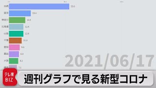 週刊「グラフで見る新型コロナ」（2021年6月18日）