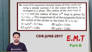 2017 June CSIR-NET | Part-B | E.M.T | Q.NO 35 | POTENTIAL G
