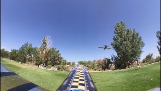 Follow the leader between the trees - RC flying