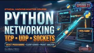 Python Networking Tutorial Hindi | TCP, UDP, Sockets & Ethical Hacking EP 21