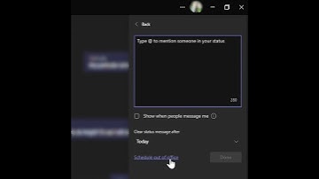 How To Set Up Out of Office in Teams #shorts