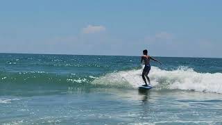 2024 Myrtle Beach, SC - Luke riding on a board from Jack's Surf Lesson's and Rentals