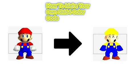 SM64: How To Make Your Own Color Code! (Really Fast)