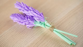 Paper Lavender Tutorial  How to Make Lavender Out of Paper!