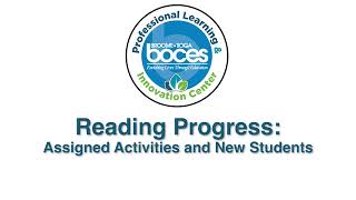 Microsoft Reading Progress: Assigned Activities and New Students