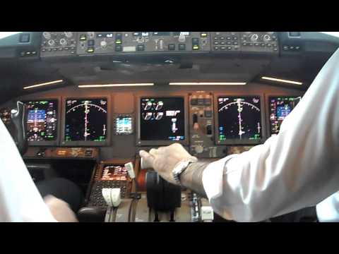 PIA Boeing 777-300ER Cockpit View KHI-LHE Part 4 HD 720P