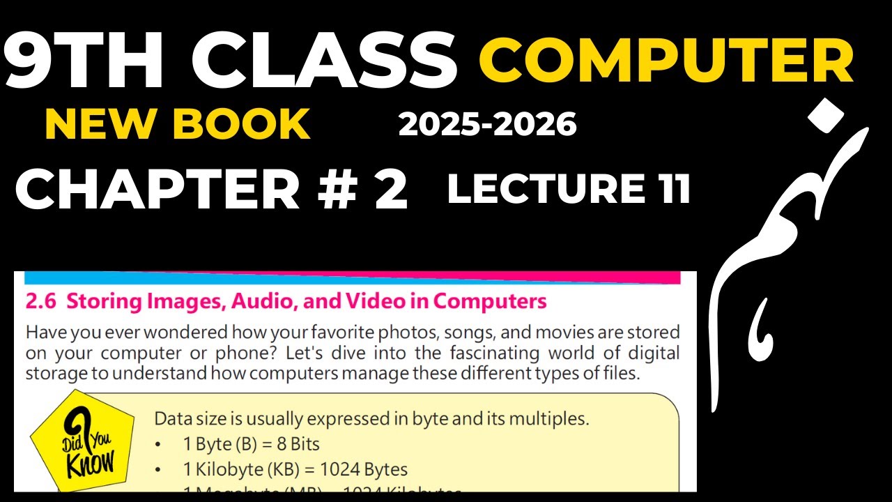 class 9 computer new book chapter 2 data representation in storage ...