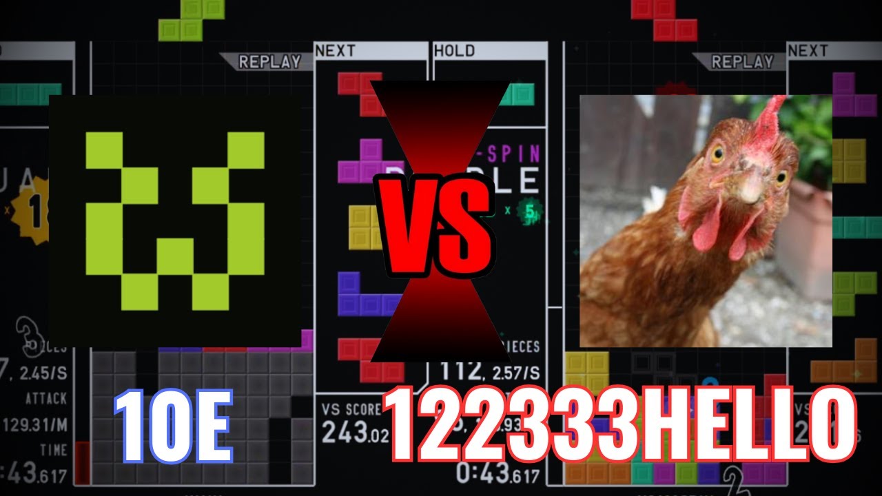 TETR.IO Tetra League (Season 2) 10E vs 122333HELLO