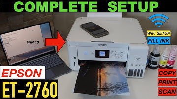 Epson EcoTank ET 2760 Setup, Unboxing, Install Ink, Alignment, WiFi Setup, Copy Print & Scan Review.