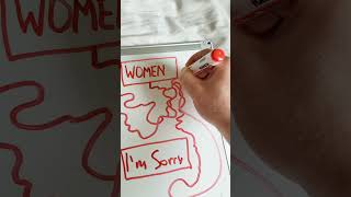 how Women say 'im sorry' vs men #shorts